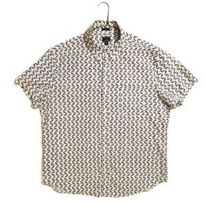 Men's J. Crew Flex Washed Short Sleeve Shirt - Size XL